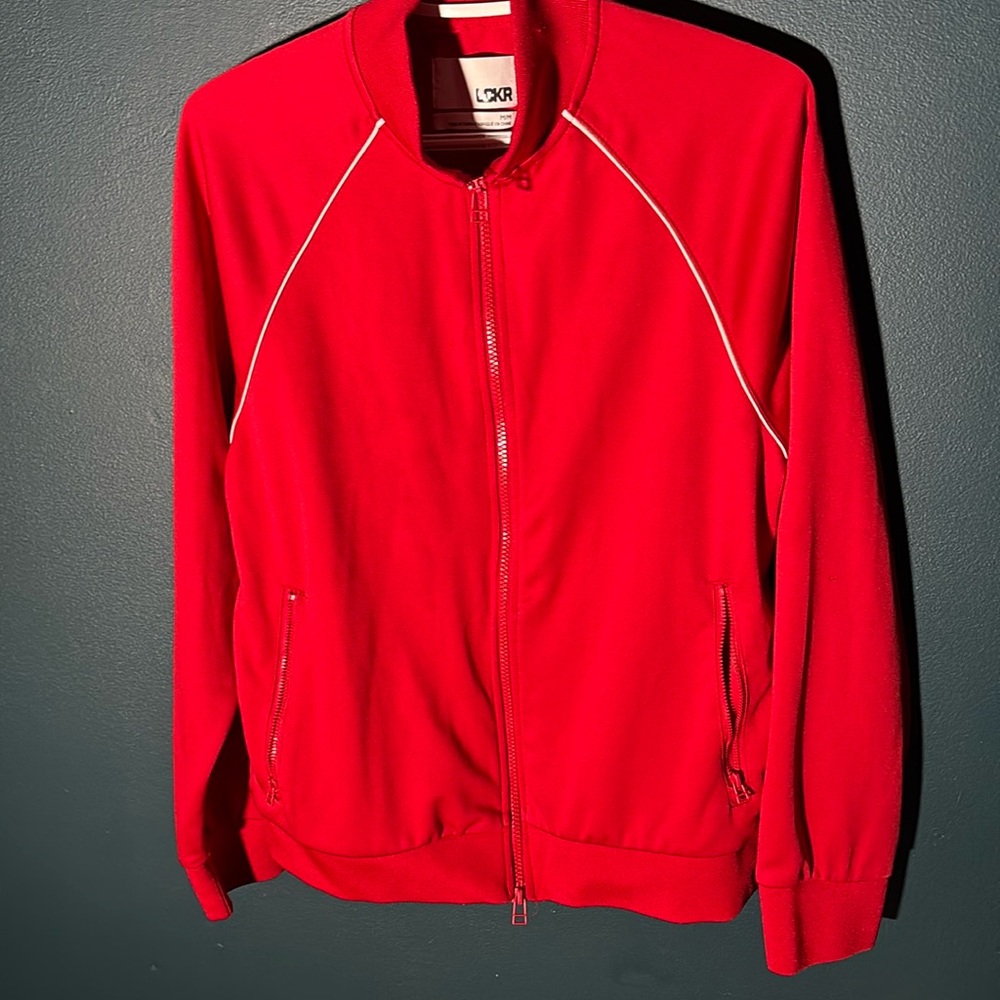 LCKR by Foot Locker Men’s Full Zip Red Track Jacket Size Medium